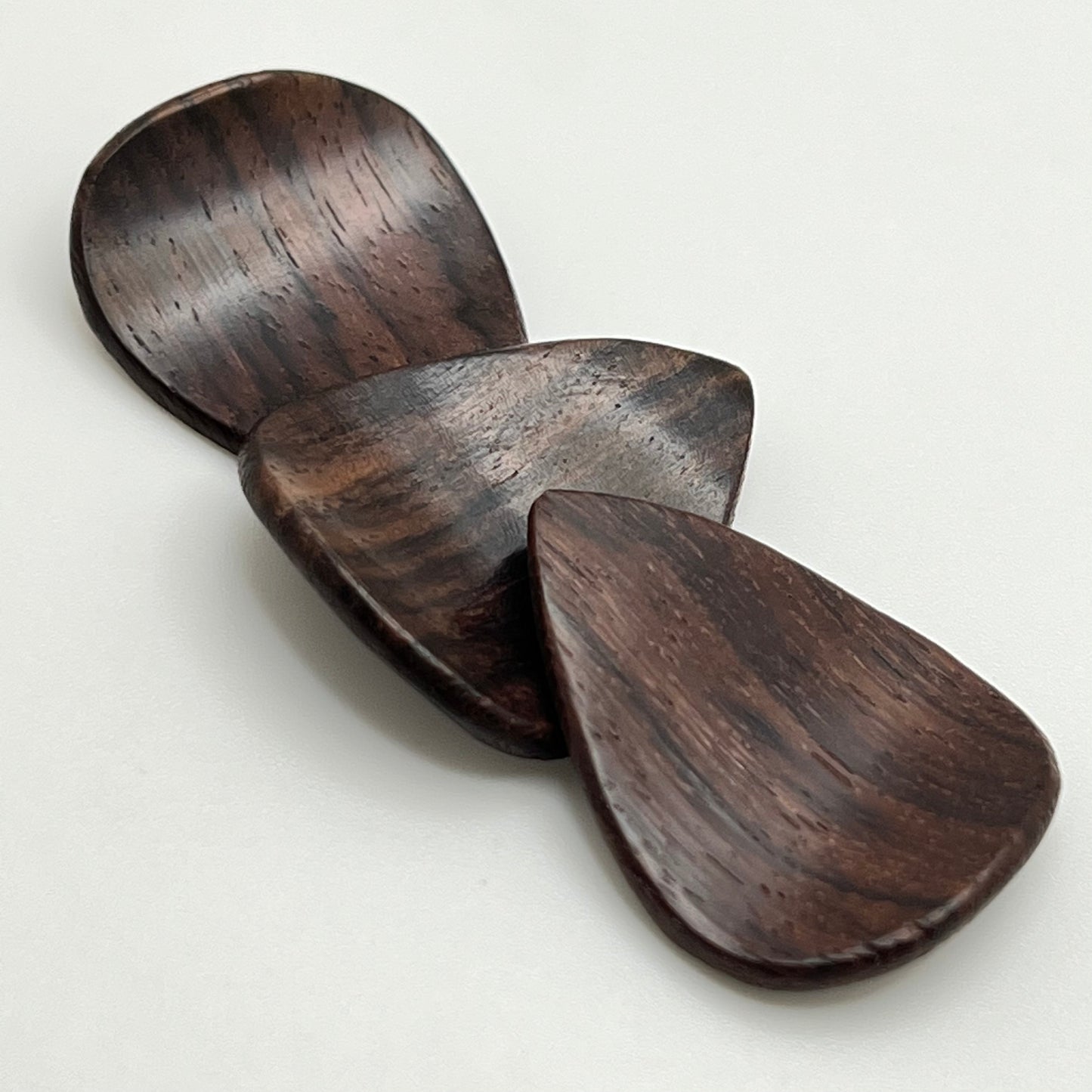 Dark Rosewood Guitar Picks – Scooped Grip 351 by US Blues®