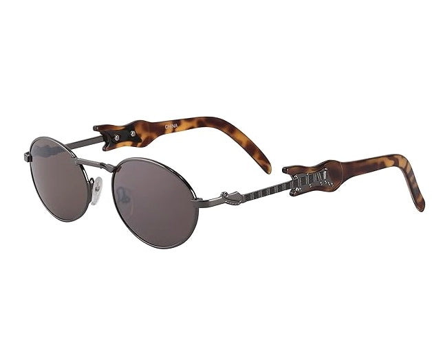 Music-Themed Sunglasses – US Blues Style with Dark Lenses
