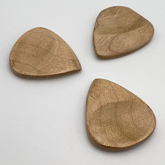 Sculpted Series Maple-Finely Sculpted US Blues® Artist Quality Guitar Picks-MAPLE (3 Picks per Pack) P3-SCMP